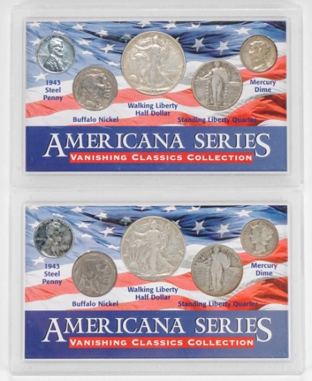 2 Americana Series Vanishing Classics Coin Collection Sets