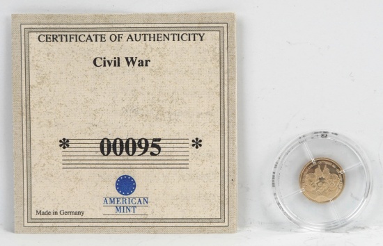 2000 $10 Gold American Civil War - Republic of Liberia Commemorative Coin