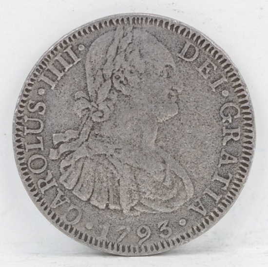 1793 Carolus IIII Dei Gratia Silver Coin