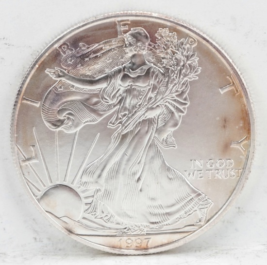 1997 American Silver Eagle, 1 Troy Oz. Fine Silver