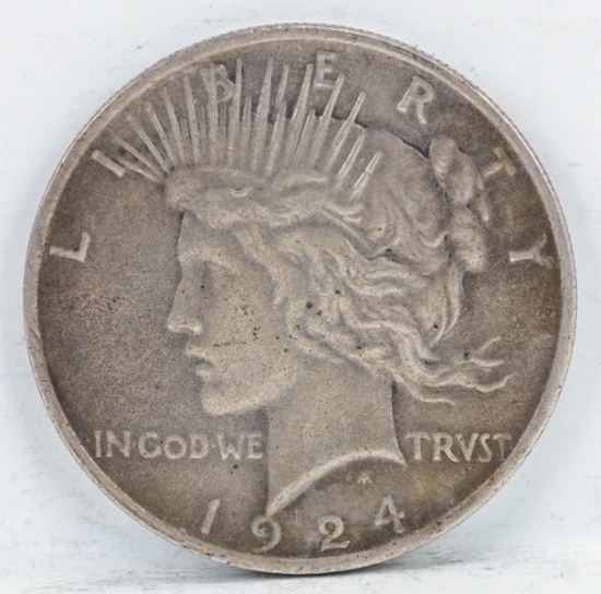 1924-P Peace Silver Dollar