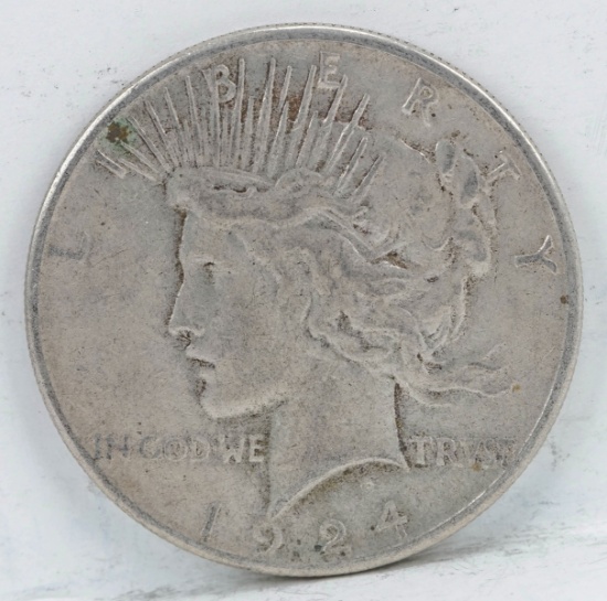 1924-S Peace Silver Dollar
