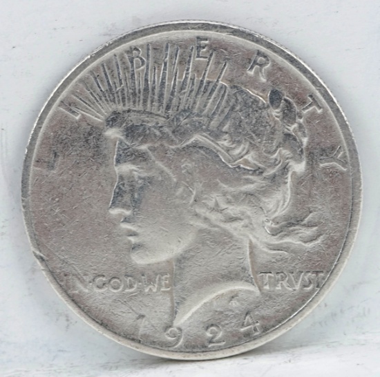 1924-P Peace Silver Dollar