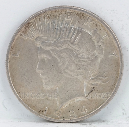 1924-P Peace Silver Dollar