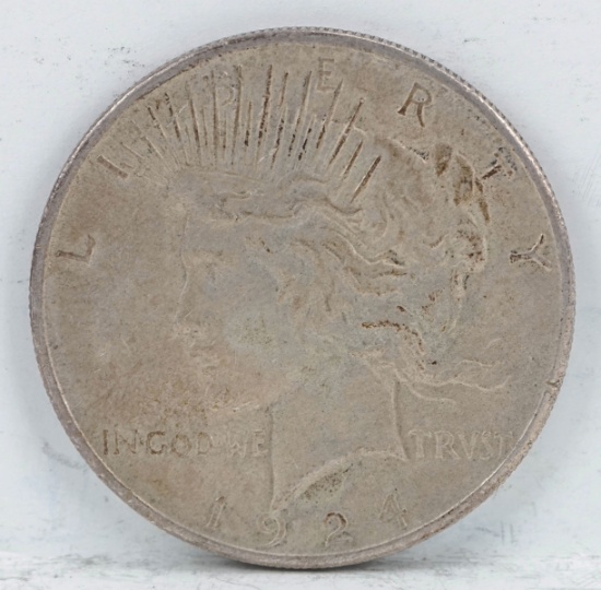 1924-P Peace Silver Dollar