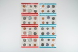 4 1968 U.C. U.S. Mint Coin Sets
