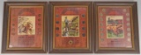 Framed American Indian Head Cent, Forty Niners Framed Nickel Set &
