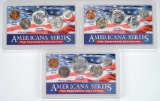 3 Americana Series Presidents Collection Coin Sets