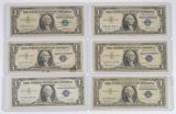 2 1957 Series $1 Silver Certificate & 4 1957B Series $1 Silver Certificates