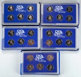 5 U.S. Mint 50 State Quarters Proof Sets