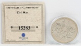 1999 $5 Gettysburg - Republic Of Liberia Silver Coin