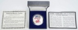 1999 American Colorized Silver Eagle, 1 Troy Oz. Fine Silver