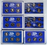 2-2000 U.S. Mint Proof Sets/Quarters;  2 U.S. Mint 50 State Quarter Proof Sets