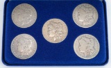 Morgan Silver Dollar Collection Set; 5 Coins (1880,1889,1890,1891,1900)