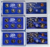 3 U.S. Mint Proof Sets: 1999, 2006 & 2007