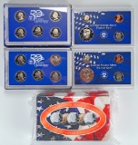 2-1999 U.S. Mint Proof Sets & 4 State Quarter Collection Set (Unopened)