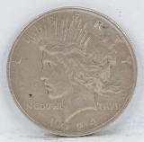 1924-P Peace Silver Dollar