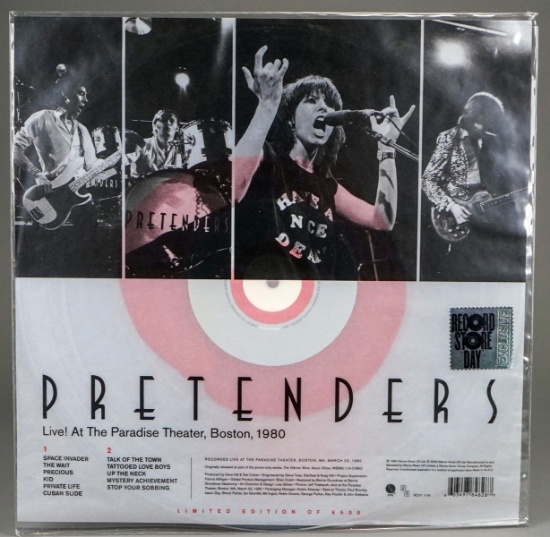 Pretenders "Live! At the Paradise Theater, Boston, 1980" - Limited Edition