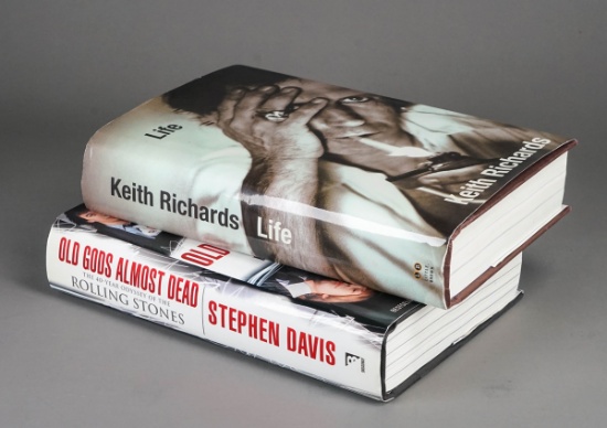 "Rolling Stones - Old Gods Almost Dead" & Keith Richards "Life" Hardback Books