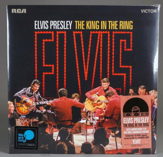 Elvis "The King in the Ring" 50th Anniversary 2 LP Red Vinyl - Sealed