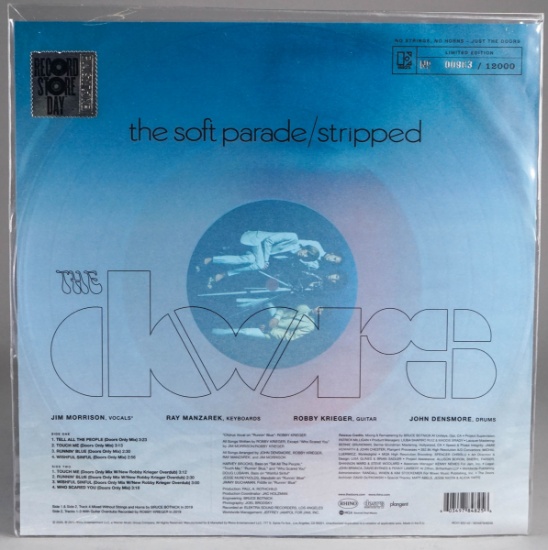 The Doors "Soft Parade/Stripped" Limited Edition - Clear LP Vinyl
