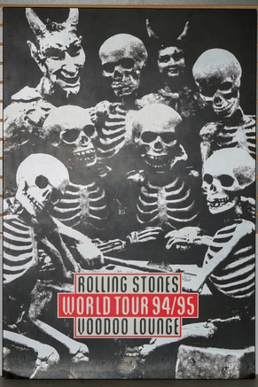 The Rolling Stones "World Tour 94/95 Voodoo Lounge"  Large Promotional Display