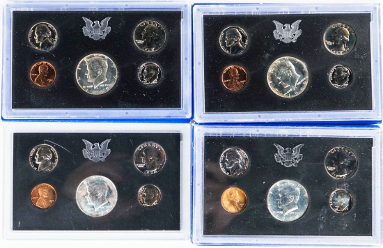 2-1969 US Proof Sets & 2-1970 US Proof Sets (1 No Box)