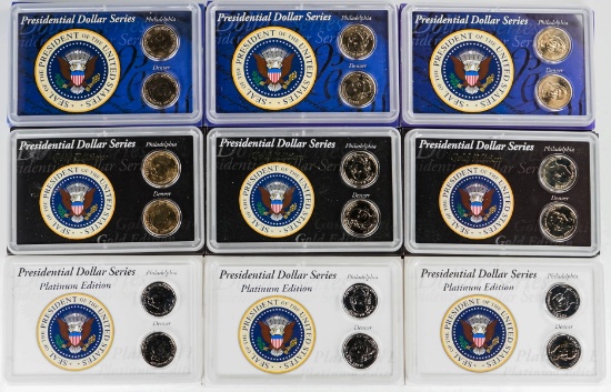 2007 George Washington, Thomas Jefferson & James Madison Dollar Mania Sets