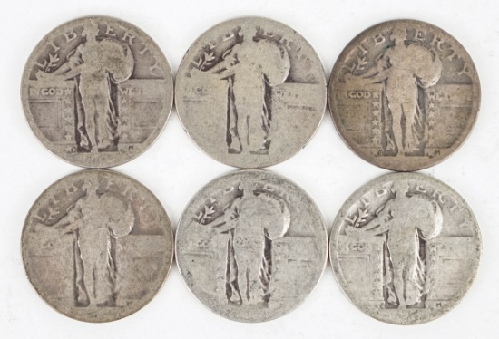 6 No Date Barber Quarters