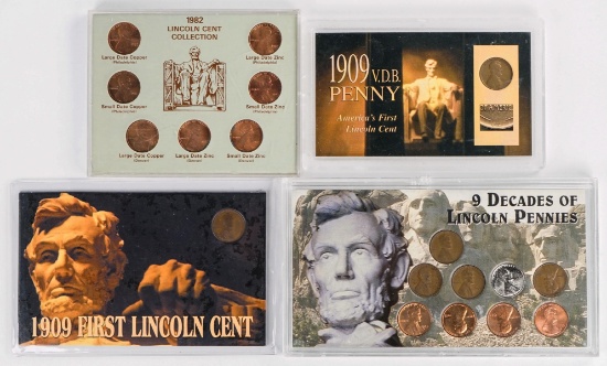 4 Lincoln Head Collection Sets