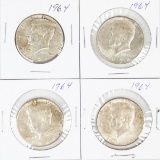 4-1964 Kennedy Half Dollars