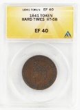 1841 Hard Times Token