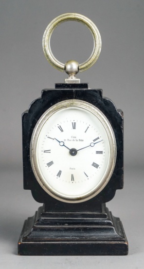 French Desk Clock "Cam 24 de la Paix"