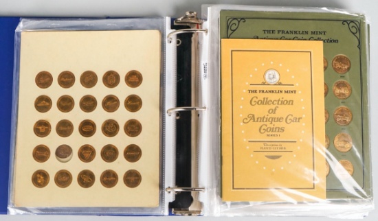 Franklin Mint Collection of Antique Car Coins