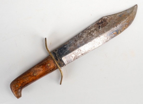 Large Bowie Style Fixed Blade Knife w/ Sheaf