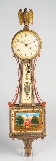 Small Waltham Banjo Style Wall Clock