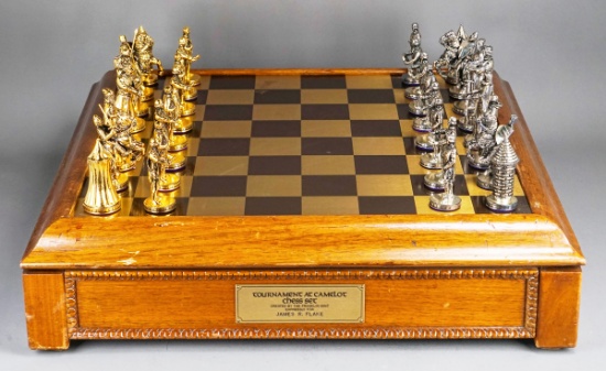 "Tournament at Camelot"  Chess Set