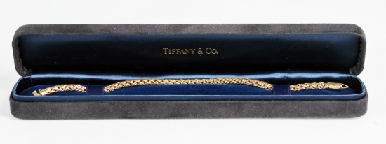 Tiffany & Co. 18k Yellow Gold Woven Bracelet