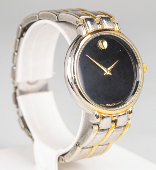 Movado Swiss Quartz Watch w/ Black Dial