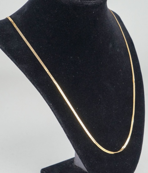 14k  Herringbone Necklace, 7.9 Grams