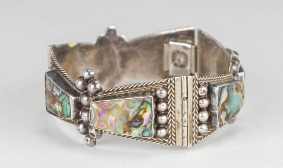 Sterling/925 Abalone Shell Bracelet