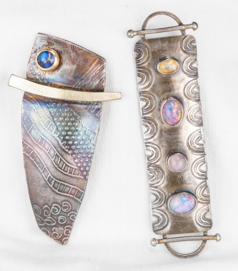 Fullerton & Bahr Brooch & Opal Brooch