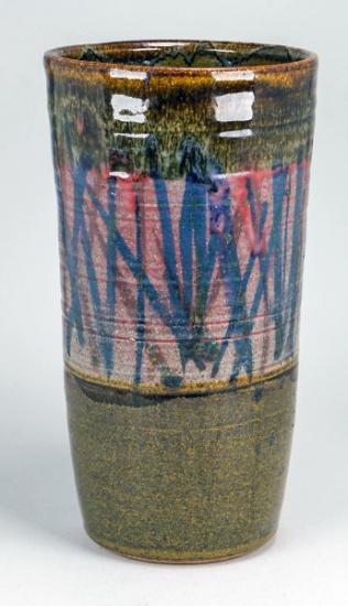 Glazed Artesian Vase, 12"