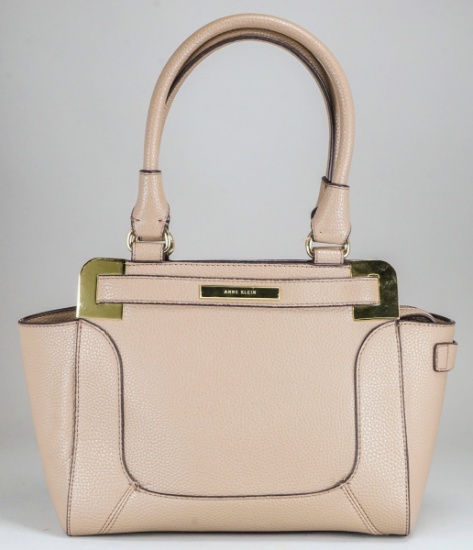 Ann Klein Beige Leather Handbag