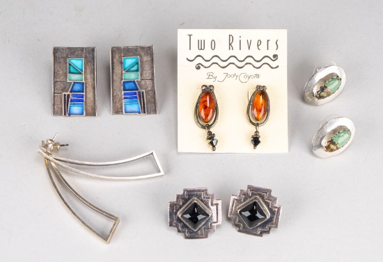 5 Southwest Style Pairs Of Earrings