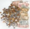 Misc. Bag of Foreign Coins & Currency