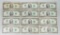 8-1976, 2-1995, 2003 & 2003A $2 Green Seal Silver Certificates
