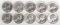 10 - 1964-D Washington Silver Quarters