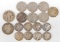 2 Barber Dimes, 5 Mercury Dimes, 3 V Nickels, 1893 Barber Quarter