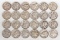 24 Mercury Silver Dimes, Various Dates/Mints